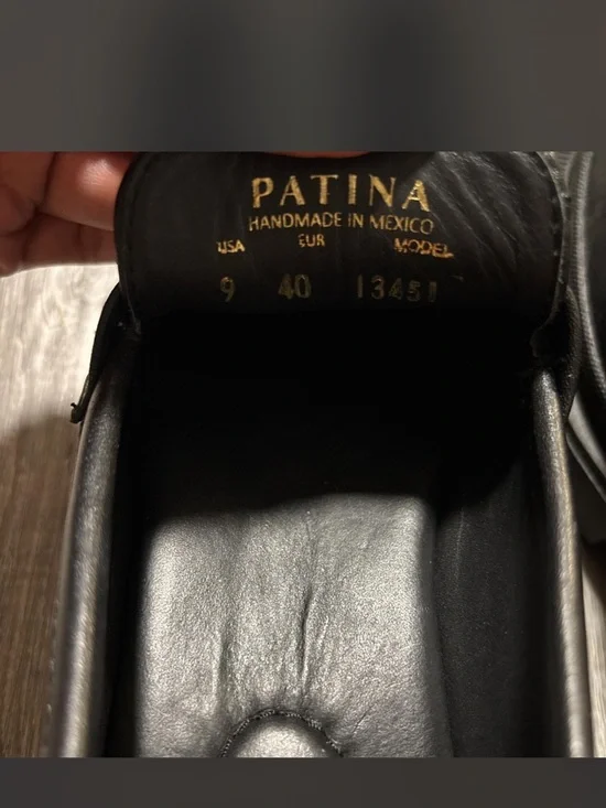 Women's Black Platform Penny Loafers - Sleek Slip-On Flats - Picture 4 of 5